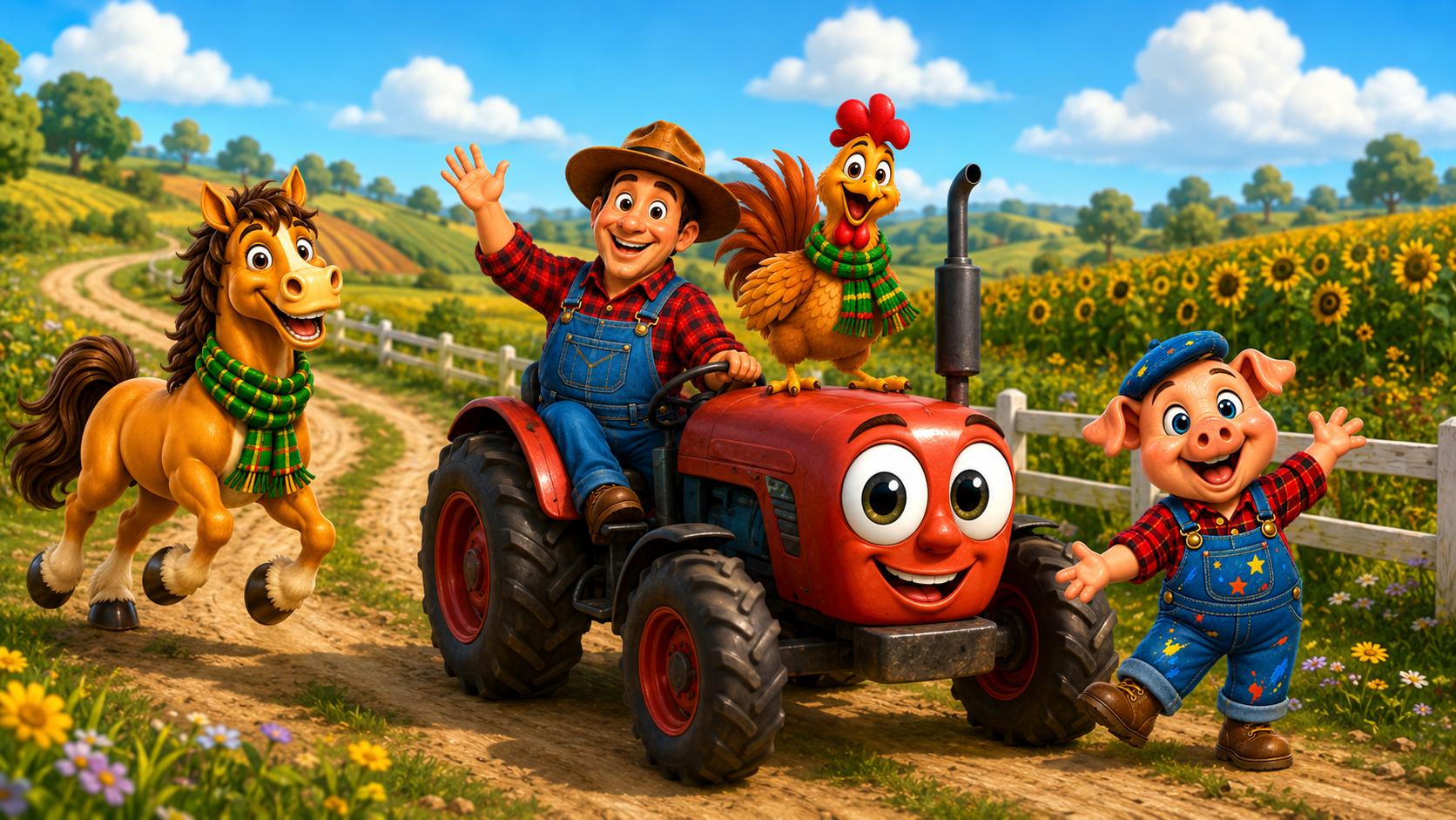 The Tractor Trail at The Farm Adventures